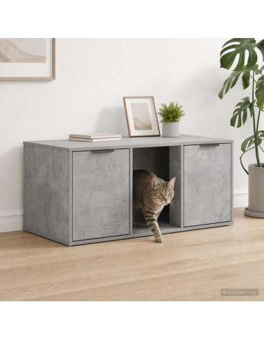 Mobile per gatti Grigio Cemento 100 x 49 x 45 cm