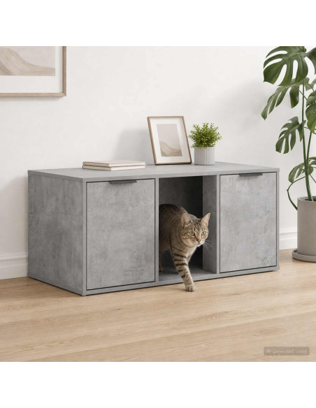 Mobile per gatti Grigio Cemento 100 x 49 x 45 cm