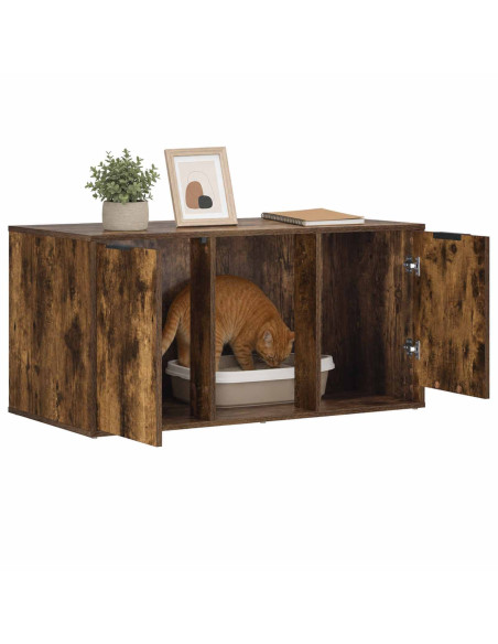 Mobile per gatti Rovere Fumo 100 x 49 x 45 cm