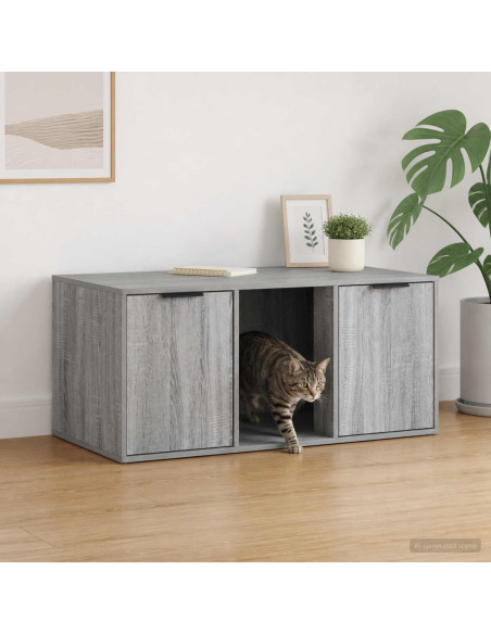 Mobile per gatti Sonoma grigio 100 x 49 x 45 cm