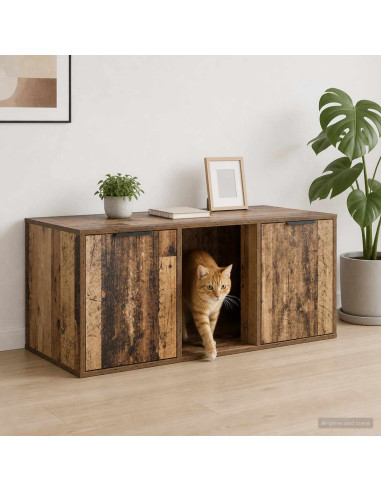 Mobile per gatti Legno antico 100 x 49 x 45 cm