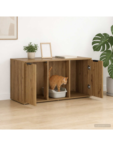 Mobile per gatti Rovere Artigianale 100 x 49 x 45 cm