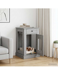 Mobile da cassa per cani Sonoma grigio 50 x 47,5 x 80 cm