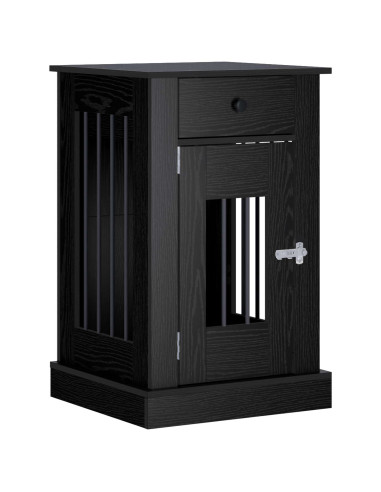 Mobile da cassa per cani Rovere Nero 50 x 47,5 x 80 cm