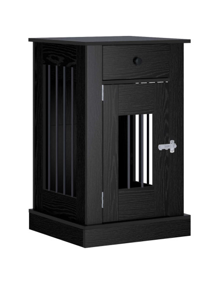 Mobile da cassa per cani Rovere Nero 50 x 47,5 x 80 cm