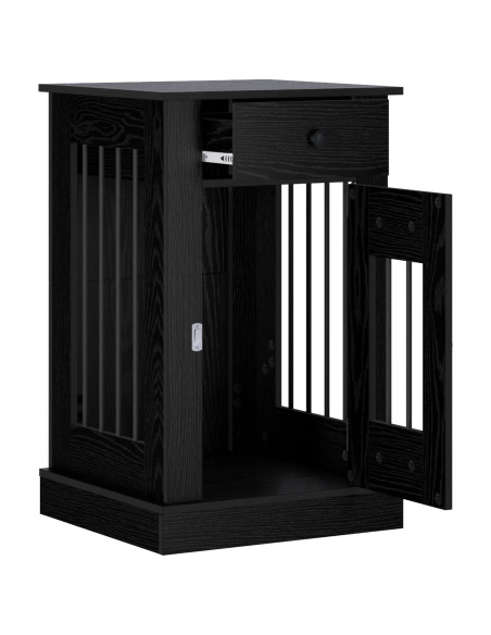 Mobile da cassa per cani Rovere Nero 50 x 47,5 x 80 cm
