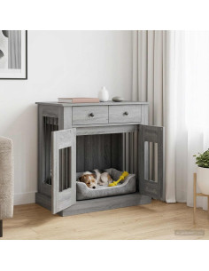 Mobile da cassa per cani Sonoma grigio 80 x 47,5 x 80 cm