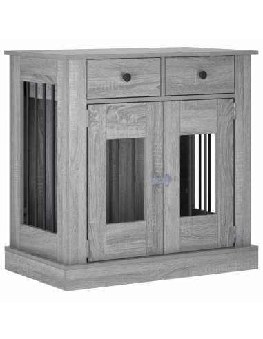 Mobile da cassa per cani Sonoma grigio 80 x 47,5 x 80 cm