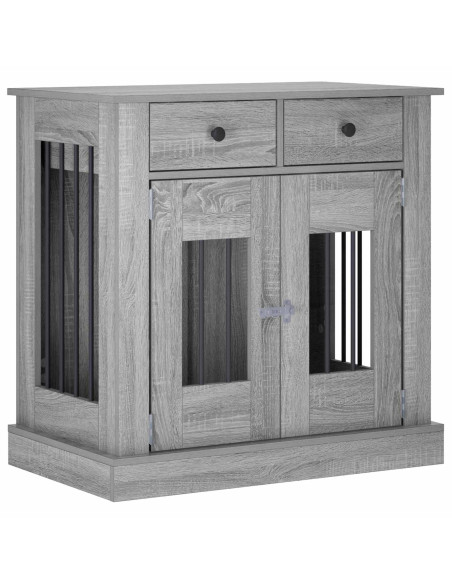 Mobile da cassa per cani Sonoma grigio 80 x 47,5 x 80 cm