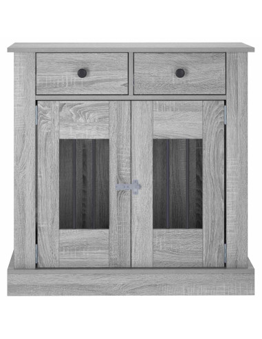 Mobile da cassa per cani Sonoma grigio 80 x 47,5 x 80 cm