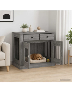 Mobile da cassa per cani Sonoma grigio 90 x 47,5 x 80 cm