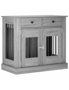 Mobile da cassa per cani Sonoma grigio 90 x 47,5 x 80 cm 2