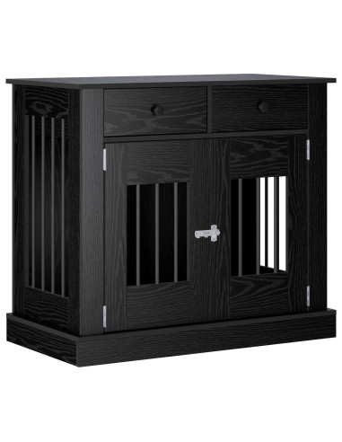 Mobile da cassa per cani Rovere Nero 90 x 47,5 x 80 cm