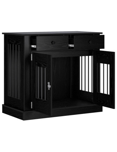 Mobile da cassa per cani Rovere Nero 90 x 47,5 x 80 cm