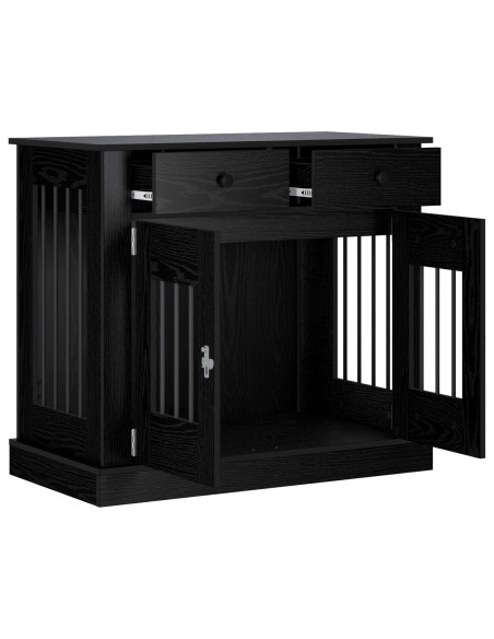 Mobile da cassa per cani Rovere Nero 90 x 47,5 x 80 cm