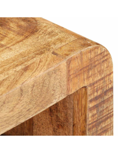 Comodino 30x30x41 cm in Legno di Mango Grezzo