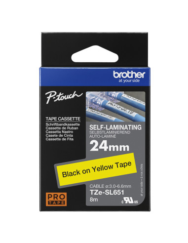 Brother TZE-SL651 nastro per etichettatrice Nero dorato