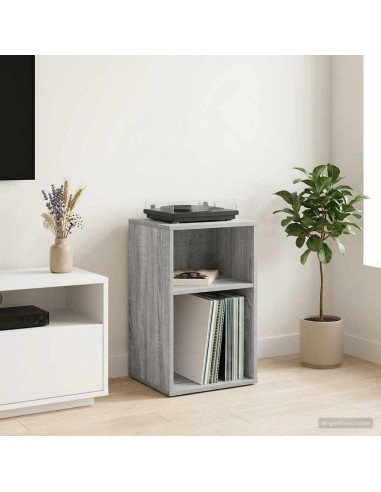 Mobile porta vinili Sonoma grigio 38 x 33 x 61 cm