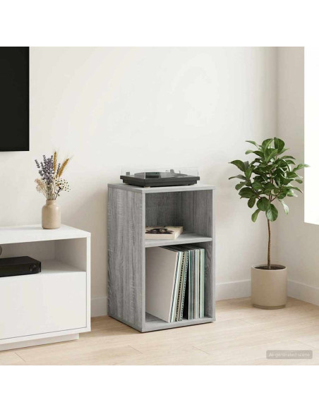 Mobile porta vinili Sonoma grigio 38 x 33 x 61 cm