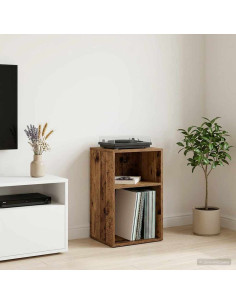 Mobile porta vinili Legno antico 38 x 33 x 61 cm
