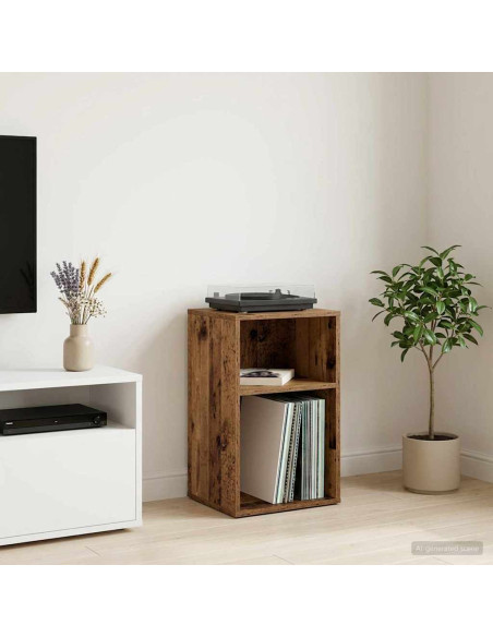 Mobile porta vinili Legno antico 38 x 33 x 61 cm