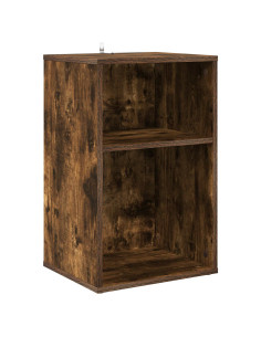 Mobile porta vinili Rovere Fumo 38 x 33 x 61 cm 2