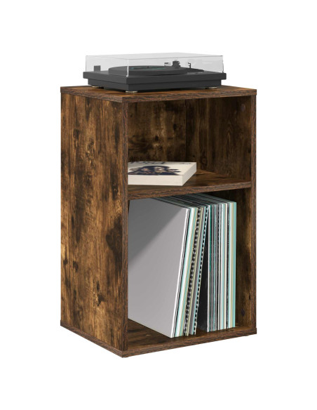 Mobile porta vinili Rovere Fumo 38 x 33 x 61 cm