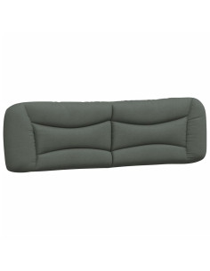 Cuscino Testiera Hvar Grigio Scuro 193 cm in Tessuto 2