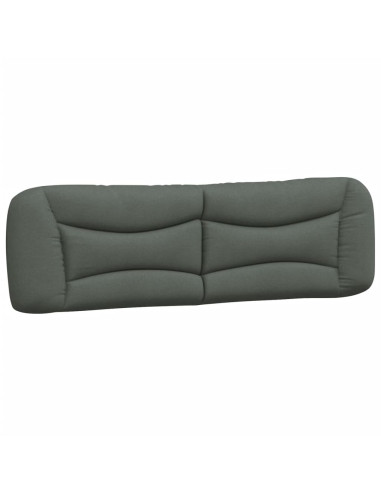 Cuscino Testiera Hvar Grigio Scuro 193 cm in Tessuto