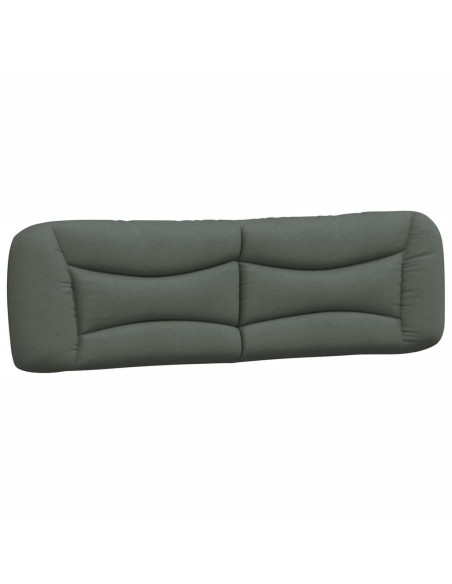 Cuscino Testiera Hvar Grigio Scuro 193 cm in Tessuto