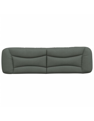 Cuscino Testiera Hvar Grigio Scuro 193 cm in Tessuto