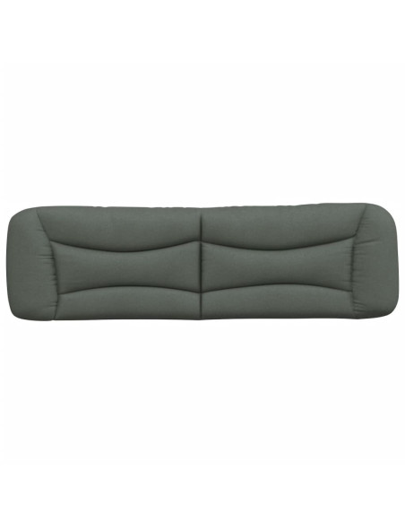 Cuscino Testiera Hvar Grigio Scuro 193 cm in Tessuto