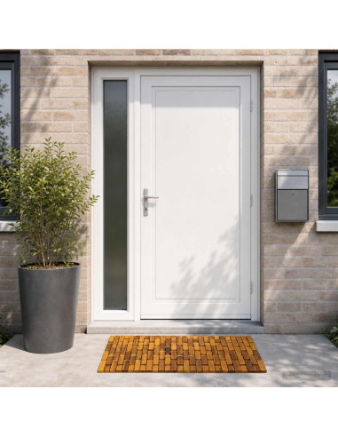 Tappetini da bagno 2 pz Naturale 44 x 60 cm