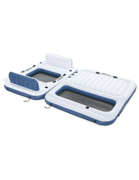 Bestway Isola galleggiante Hydro-Force 2 pz PVC Bianco e Blu