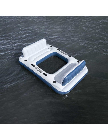 Bestway Isola galleggiante Hydro-Force 2 pz PVC Bianco e Blu