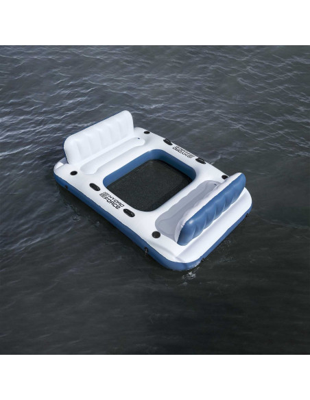 Bestway Isola galleggiante Hydro-Force 2 pz PVC Bianco e Blu