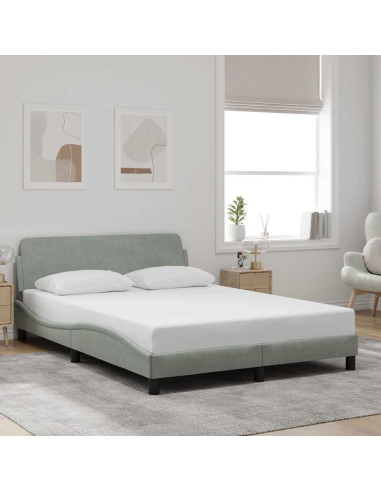 Giroletto Dover Grigio Chiaro 137x190 cm in Velluto
