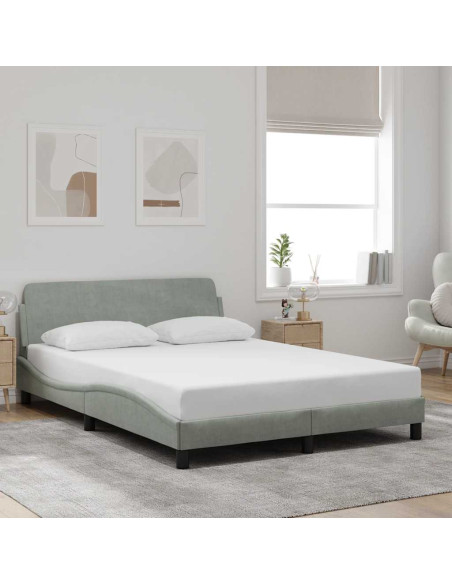 Giroletto Dover Grigio Chiaro 137x190 cm in Velluto