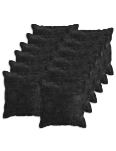 Federa 12 pz HOUTEN Antracite 45 x 45 cm Tessuto Chenille 2