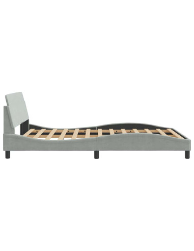 Giroletto Dover Grigio Chiaro 137x190 cm in Velluto