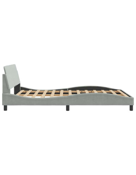 Giroletto Dover Grigio Chiaro 137x190 cm in Velluto
