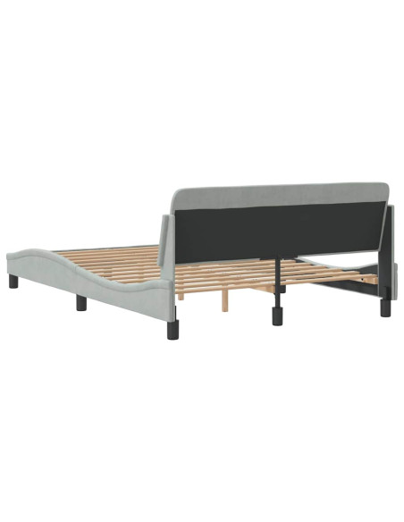 Giroletto Dover Grigio Chiaro 137x190 cm in Velluto