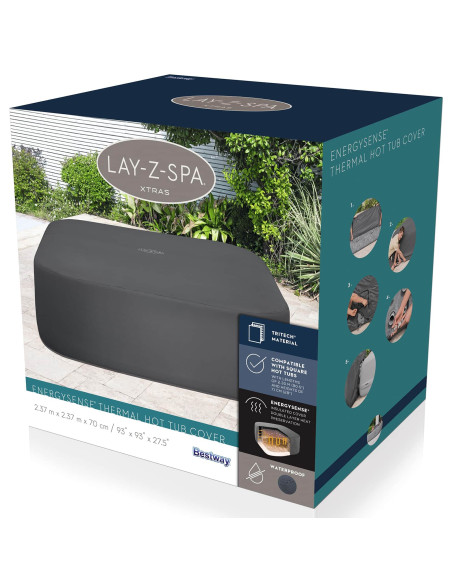Bestway Copertura PVC e POM Grigio