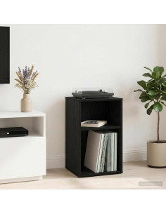 Mobile porta vinili Rovere Nero 38 x 33 x 61 cm