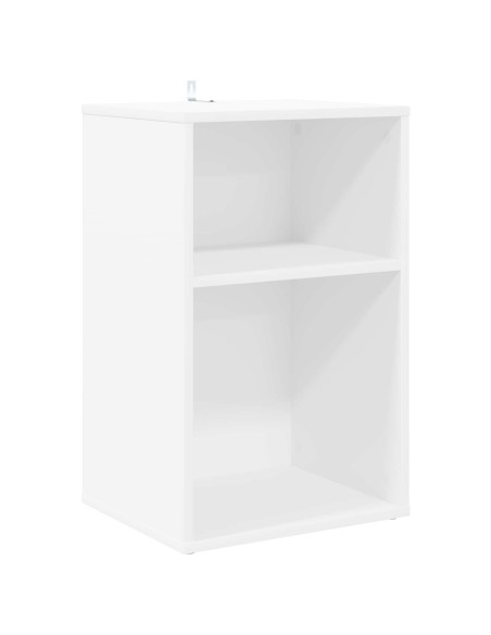 Mobile porta vinili Bianco 38 x 33 x 61 cm Legno ingegnerizzato
