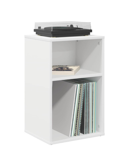 Mobile porta vinili Bianco 38 x 33 x 61 cm Legno ingegnerizzato
