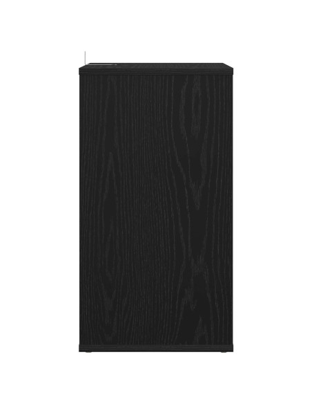 Mobile porta vinili Rovere Nero 38 x 33 x 61 cm