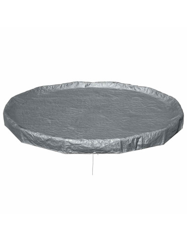Bestway Copertura per piscina Ø3,66 m Rotondo Poliestere Grigio