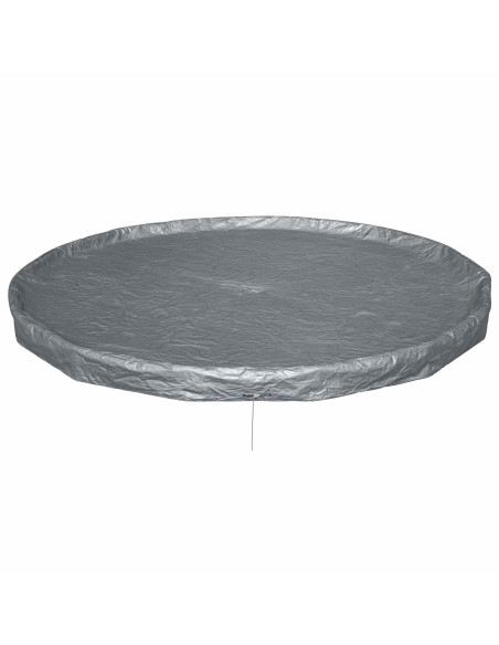 Bestway Copertura per piscina Ø4,27 m Rotondo Poliestere Grigio