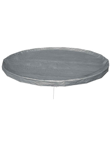 Bestway Copertura per piscina Ø5,49 m Rotondo Poliestere Grigio